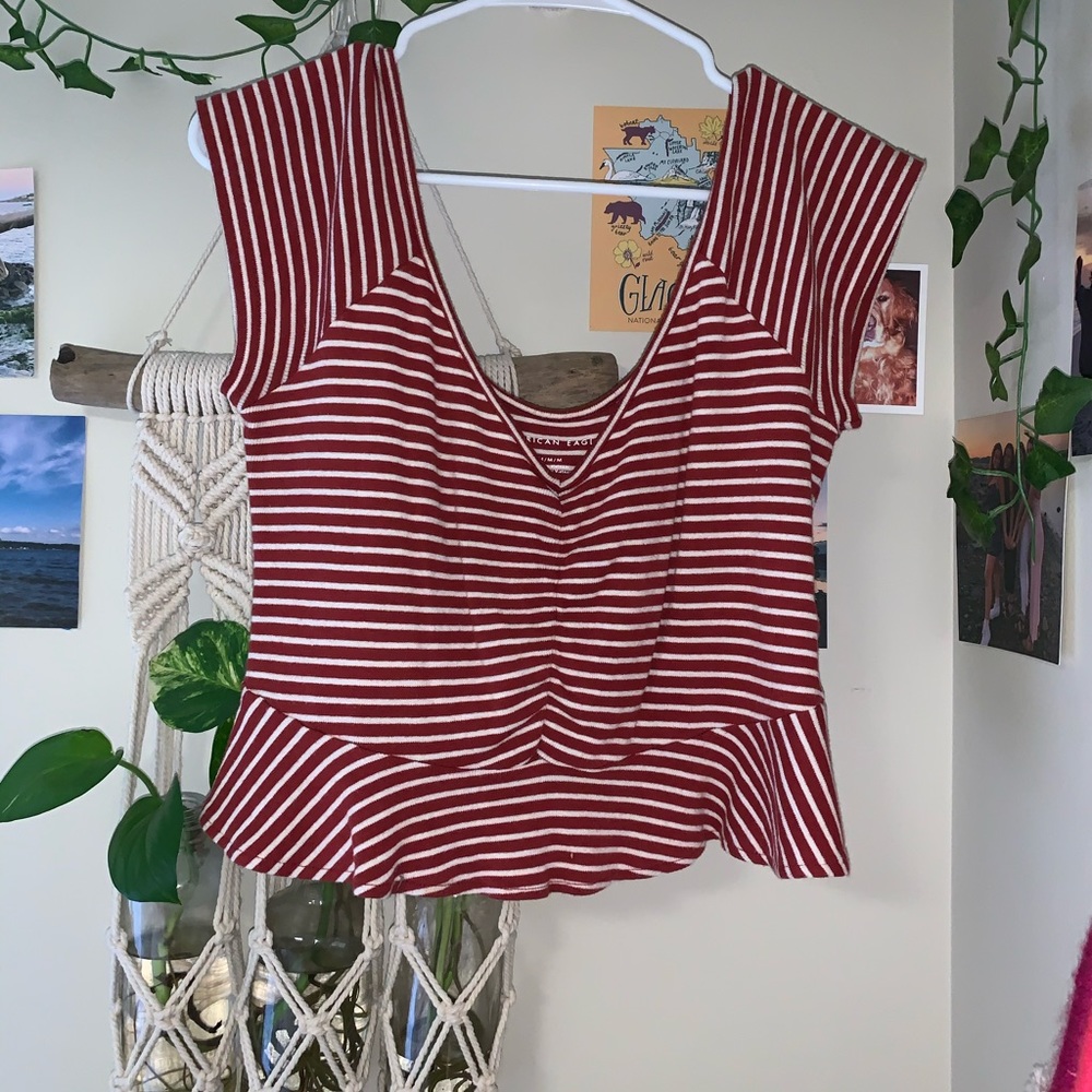 Peplum Cropped Top
